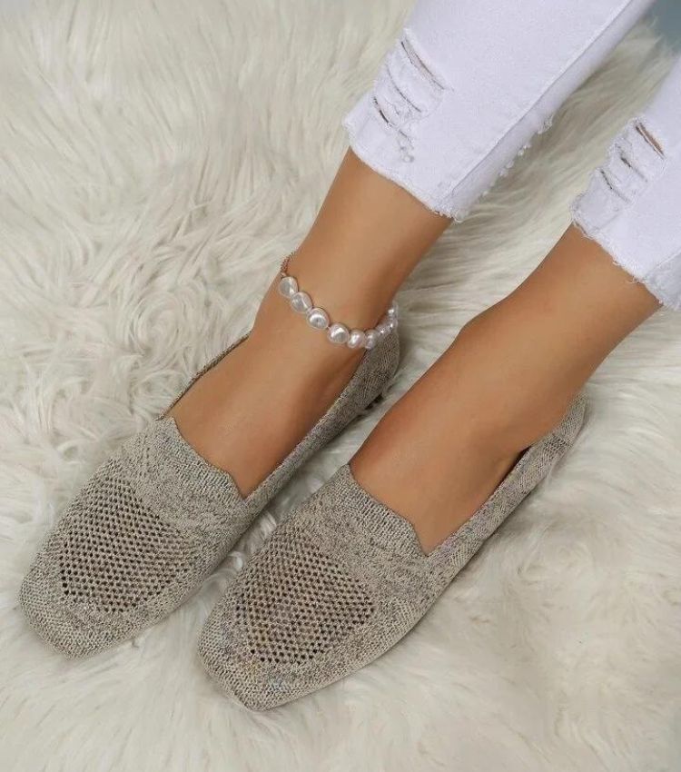 "Orthopedische antislip platte schoenen, elegant ontwerp, ademend materiaal, ideaal voor dagelijks comfort en stijl."