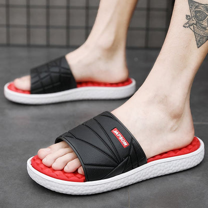 "Orthopedische slippers heren met ademend bovenwerk en comfortabel voetbed, ideaal voor zowel thuis als buiten."