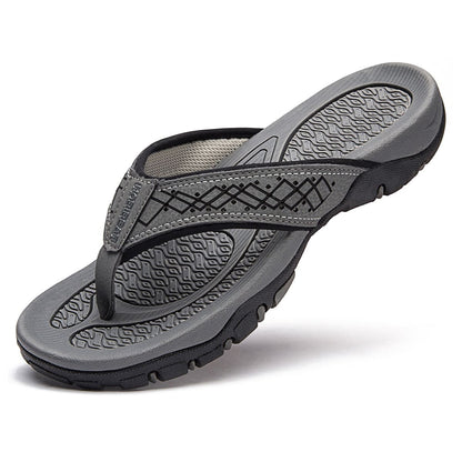 "Orthopedische slippers heren met ademend bovenwerk en comfortabel voetbed, ideaal voor zowel thuis als buiten."
