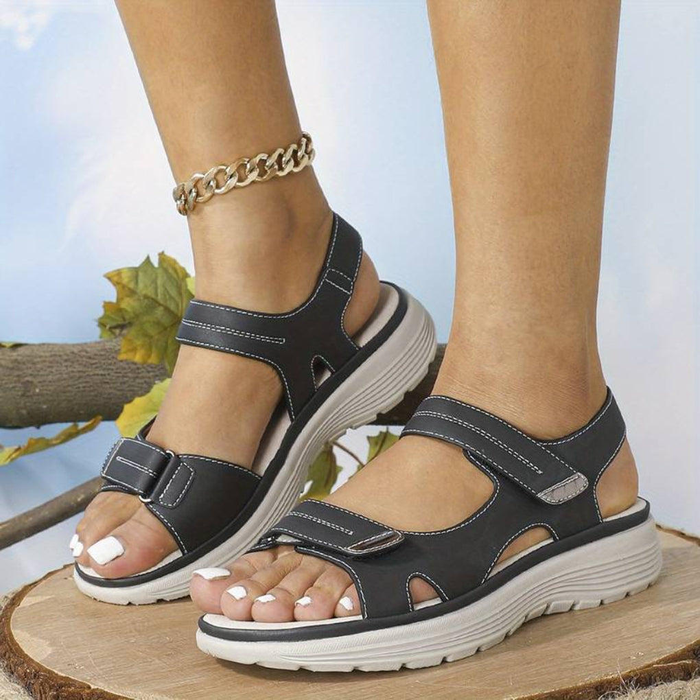 Comfortabele unisex sandalen, verstelbaar, perfect voor dagelijks gebruik. Ideale zomerschoenen met voetondersteuning.