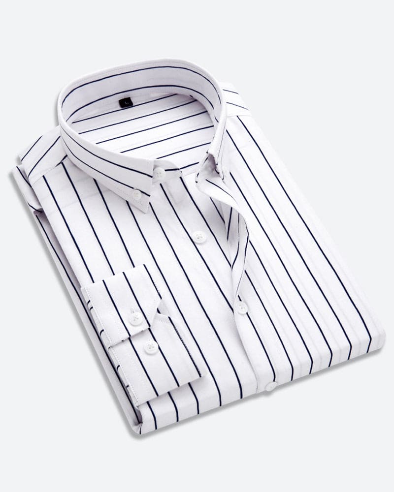 Heren gestreept overhemd Matteo, lange mouwen, stijlvol voor zowel casual als zakelijke looks.