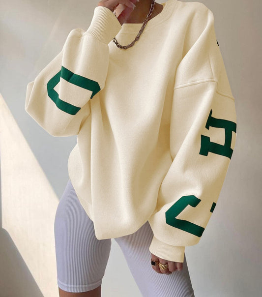 Oversized comfy sweater voor dames, trendy en zacht, casual-chique look, ideaal voor elke gelegenheid en elk seizoen.