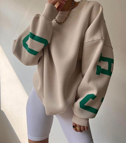 Oversized comfy sweater voor dames, trendy en zacht, casual-chique look, ideaal voor elke gelegenheid en elk seizoen.