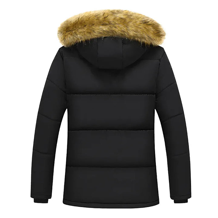 Warme heren winterparka met capuchon, ideaal als casual bovenkleding in grotere maten.