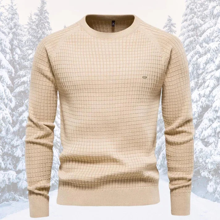 Heren warme pullover met perfecte pasvorm, comfortabel en modieus voor elke winterse gelegenheid.