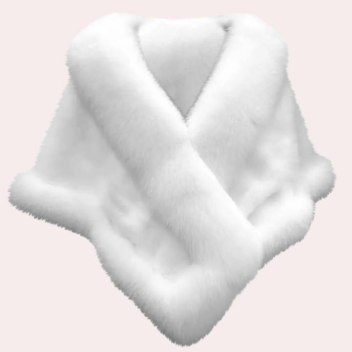 Elegante dames sjaal van faux bont. Biedt warmte en comfort als winteraccessoire.