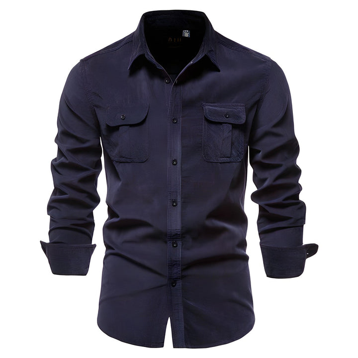 Overhemd voor heren, casual met knoopsluiting. Comfortabele pasvorm en tijdloze stijl voor elke garderobe.