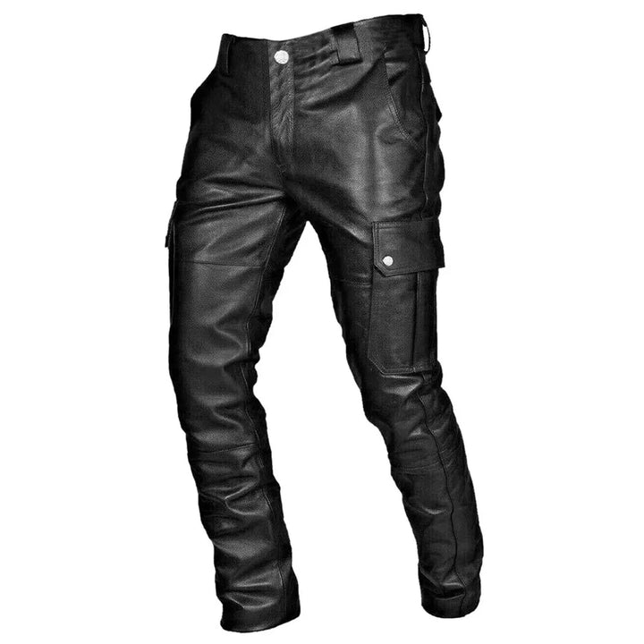 RoadVance herenbroek met bikerstijl details, slim fit en comfortabel. Perfect voor veelzijdige mannenmode.
