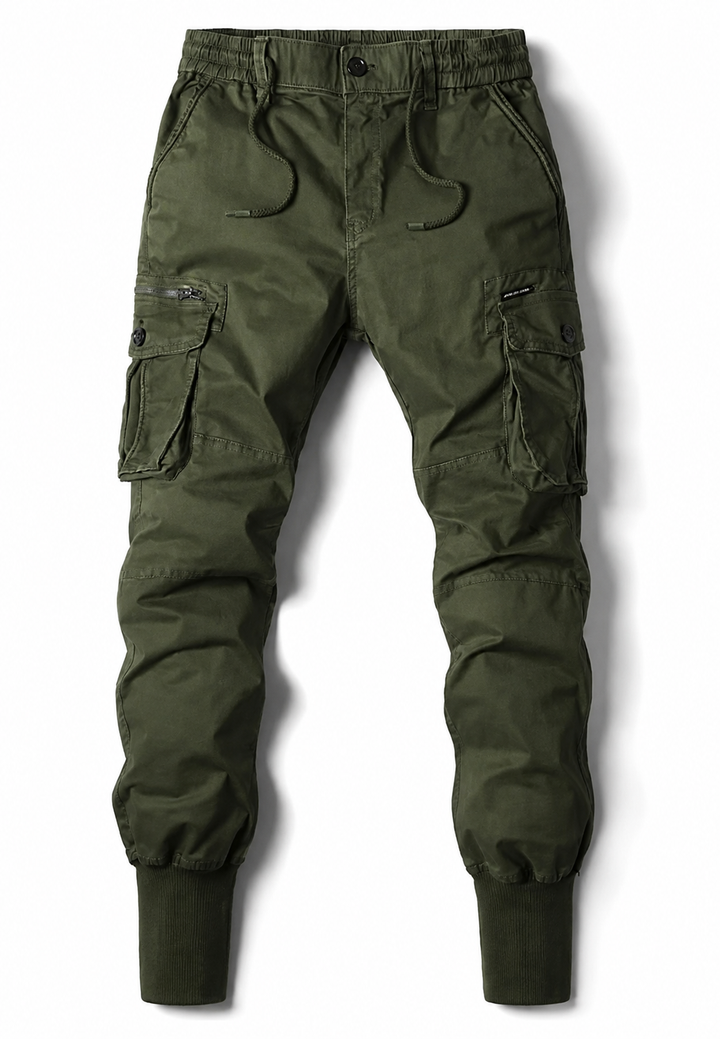 Casual heren joggerbroek, cargo-stijl, ideaal voor ontspanning of een actieve dag met comfort en stijl.