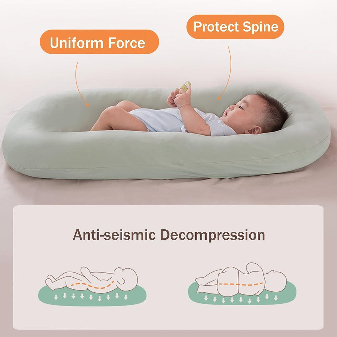 Draagbaar babynestje, zorgt voor comfort en veiligheid overal voor je pasgeboren baby.