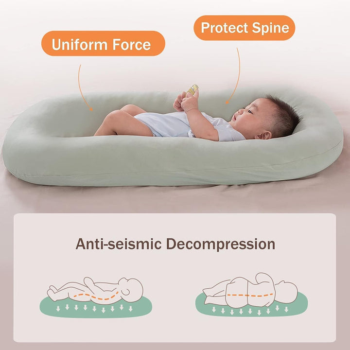 Draagbaar babynestje, zorgt voor comfort en veiligheid overal voor je pasgeboren baby.