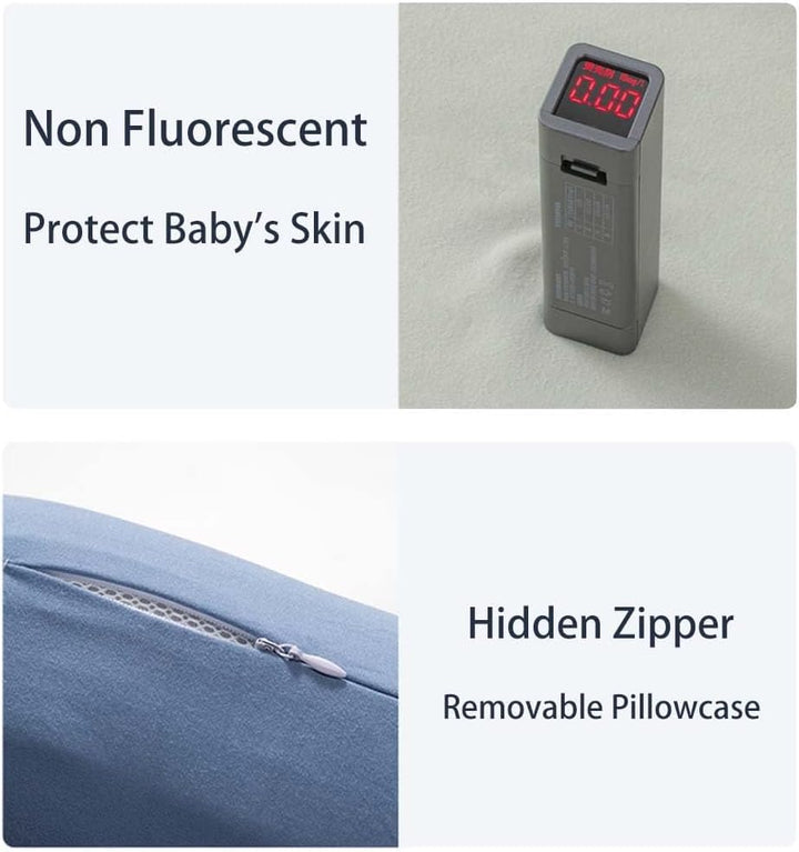 Ademend katoenen babynest, garandeert een veilige en comfortabele plek voor je baby.