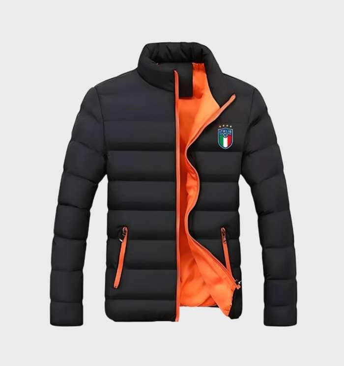 Heren ultralicht pufferjack, met rits, warm en stijlvol. Ideale winter- en herfstjas voor moderne mannen.