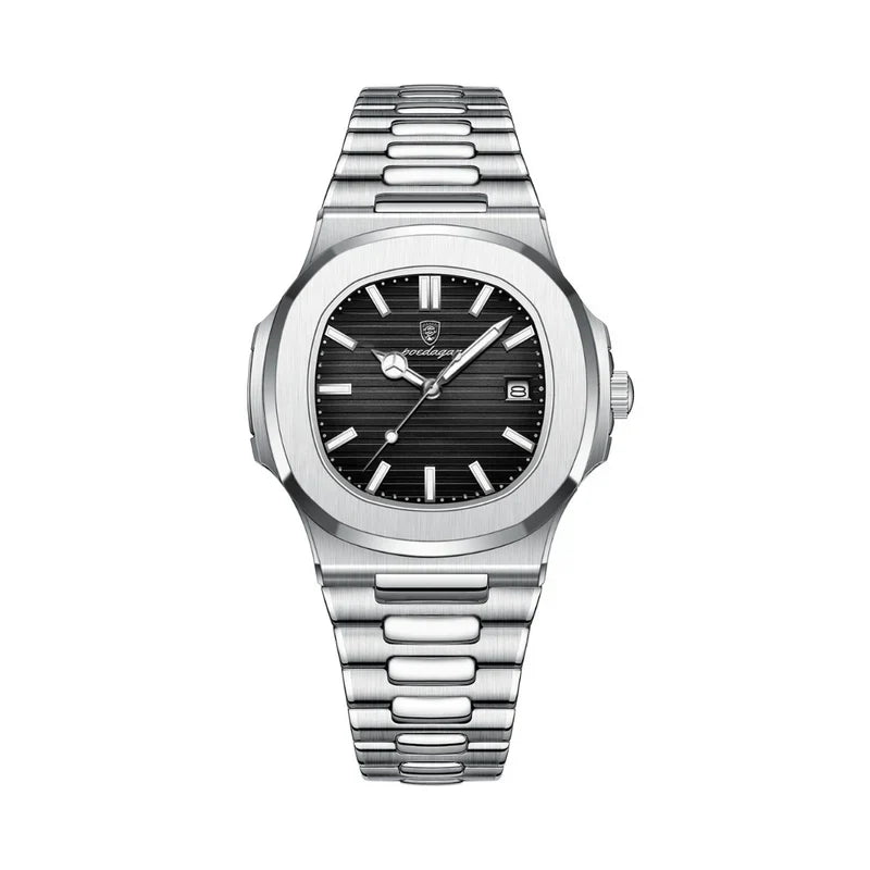 Stijlvol klassiek herenhorloge om de pols, waterdicht en elegant. Voegt een tijdloze touch toe aan elke look.
