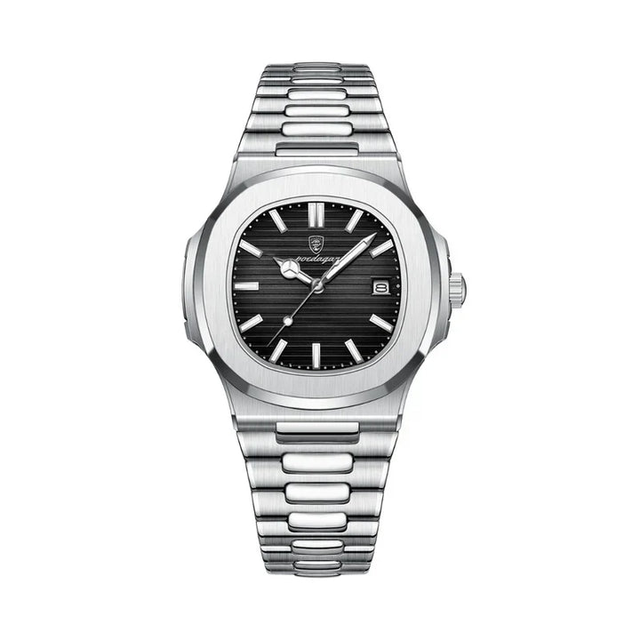 Stijlvol klassiek herenhorloge om de pols, waterdicht en elegant. Voegt een tijdloze touch toe aan elke look.