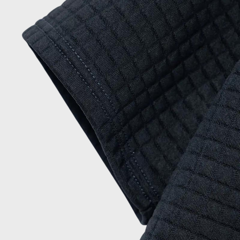 Herfst heren poloshirt, comfortabel en warm, ideaal voor gelaagde kleding.