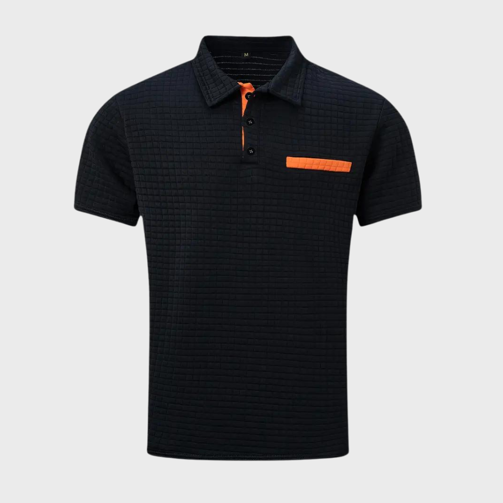 Heren poloshirt, klassiek en comfortabel, ideaal voor zomerse casual gelegenheden.