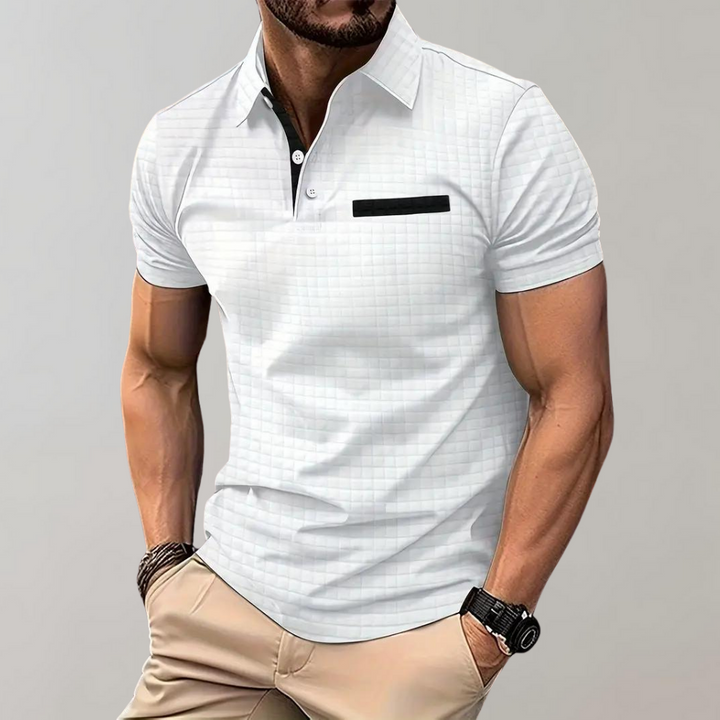 Kwalitatief heren poloshirt, duurzaam en comfortabel, voor langdurig draagplezier.