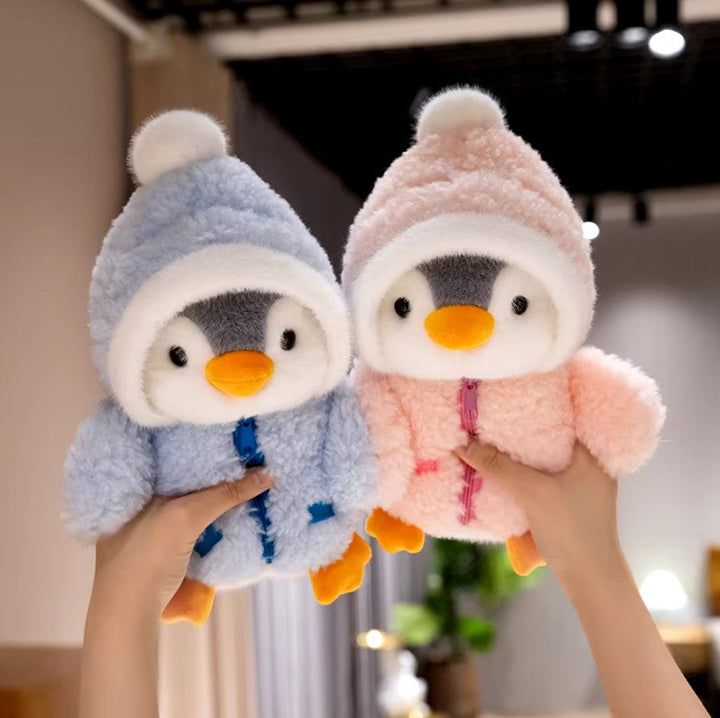 Roze pluche pinguïn knuffel, zacht speelgoed voor baby's en meisjes, ideaal cadeau.