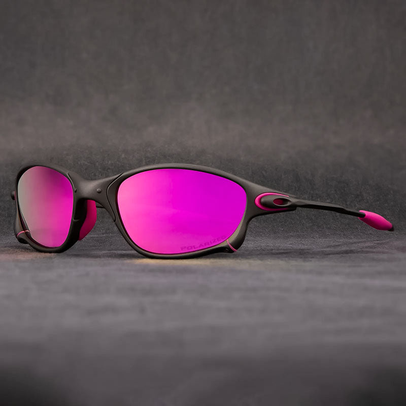 Stijlvolle lichtgewicht sportzonnebril, unisex, met gepolariseerde UV400 lenzen voor alle buitensporten.