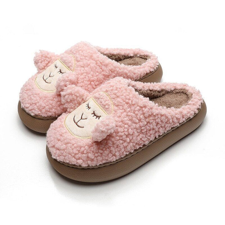 Cozy dames pantoffels met stevige antislip plateauzool, heerlijk voor thuis.