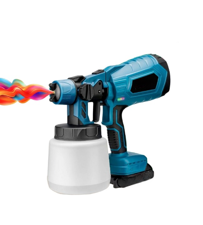 Draadloos elektrisch VeloPro verfspuitpistool voor efficiënt schilderen, perfect voor klussers.