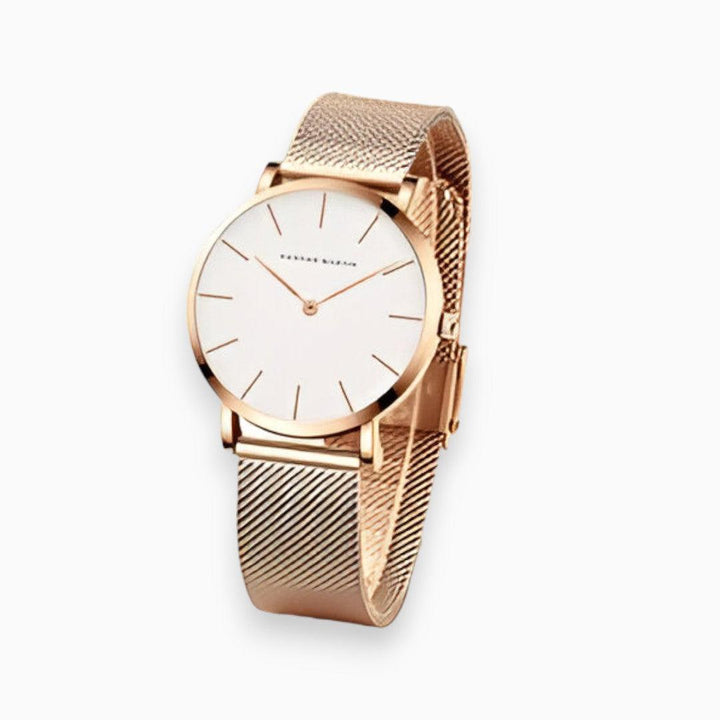 Stijlvol unisex horloge met duurzame titanium stalen band. Elegant Elara accessoire in zilver voor dagelijks gebruik.