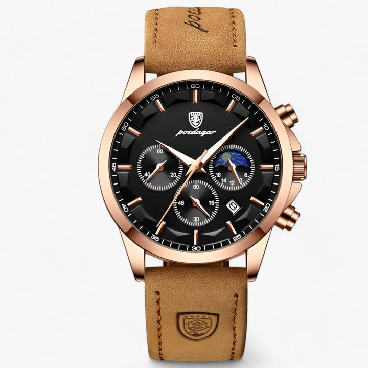 Stijlvol Cassian herenhorloge met zilverkleurige kast en band, een luxe en tijdloos accessoire voor heren.