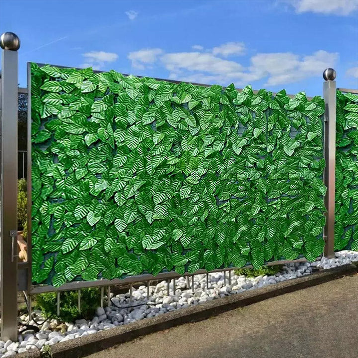 Onderhoudsvrije, realistische kunstplantenrol als groene schutting, muur- of balkondecoratie.