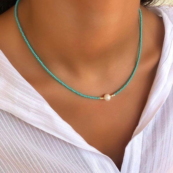 Dames parelketting met zoetwaterparels, elegant sieraad (1+1 gratis aanbieding).