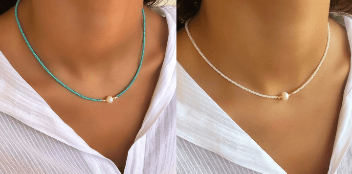 Hoogwaardige zoetwaterparelketting, een must-have accessoire voor de elegante vrouw.