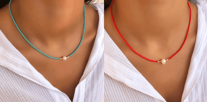 Prachtige dames parelketting met echte zoetwaterparels, verfijnd en tijdloos design.