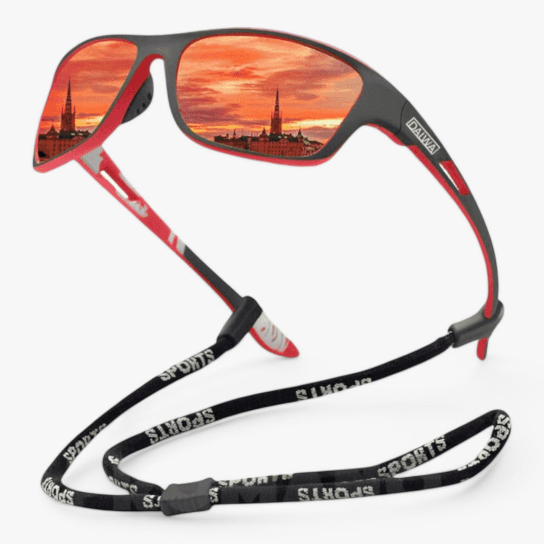 Unisex PRO+ sportzonnebril voor buitensport; gepolariseerd, UV-bescherming, lichtgewicht. Ideaal voor fietsen & hardlopen.