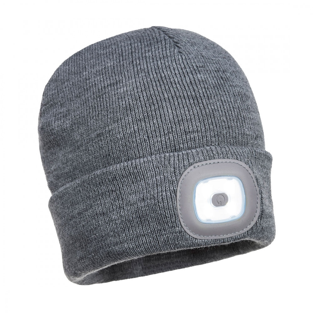 Gebreide warme muts met ingebouwde heldere LED-hoofdlamp, ideaal voor maximale zichtbaarheid en comfort in het donker.