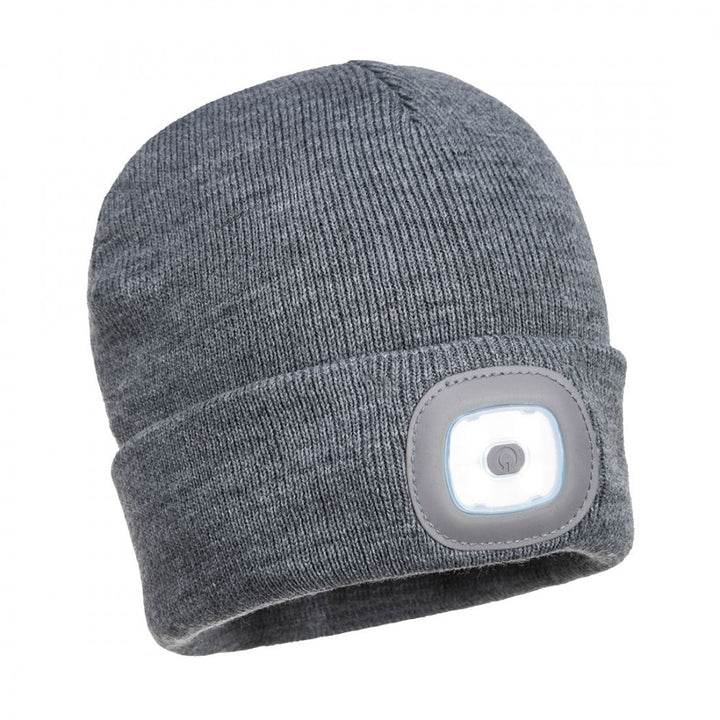 Gebreide warme muts met ingebouwde heldere LED-hoofdlamp, ideaal voor maximale zichtbaarheid en comfort in het donker.