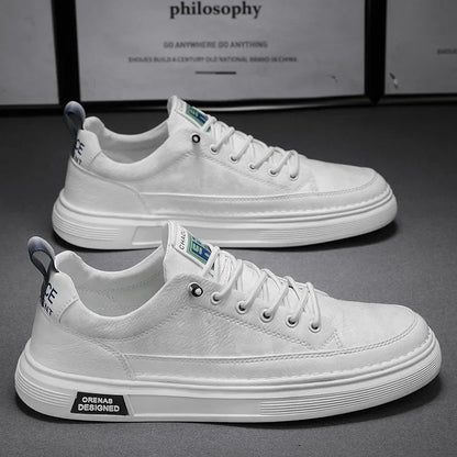 "Prime waterdichte herensneakers van PU-leer met antislipzool, bruine tint, stijlvol en comfortabel voor dagelijks gebruik."