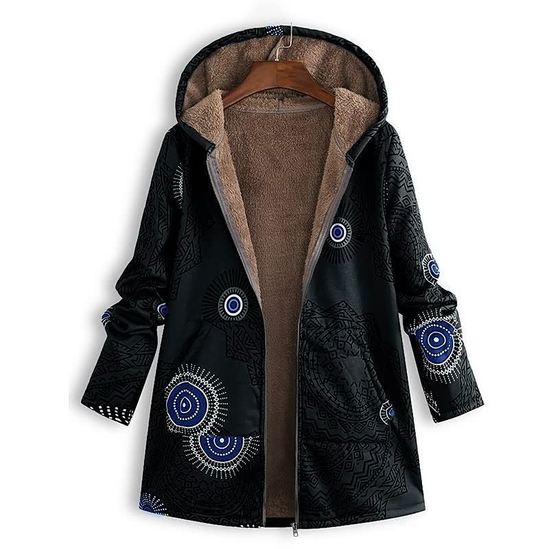 Trendy UniqueCoat™ damesjas, warme winterjas met capuchon, ideaal voor vrouwenmode.