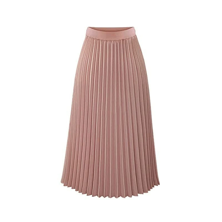 Trendy plooi rok voor dames met hoge taille, modieus en veelzijdig voor elke gelegenheid.