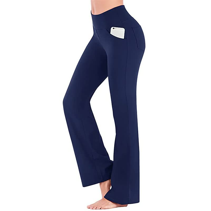 Modieuze NicePants™ hoge taille broek voor dames met handige zakken; stijlvol en functioneel.