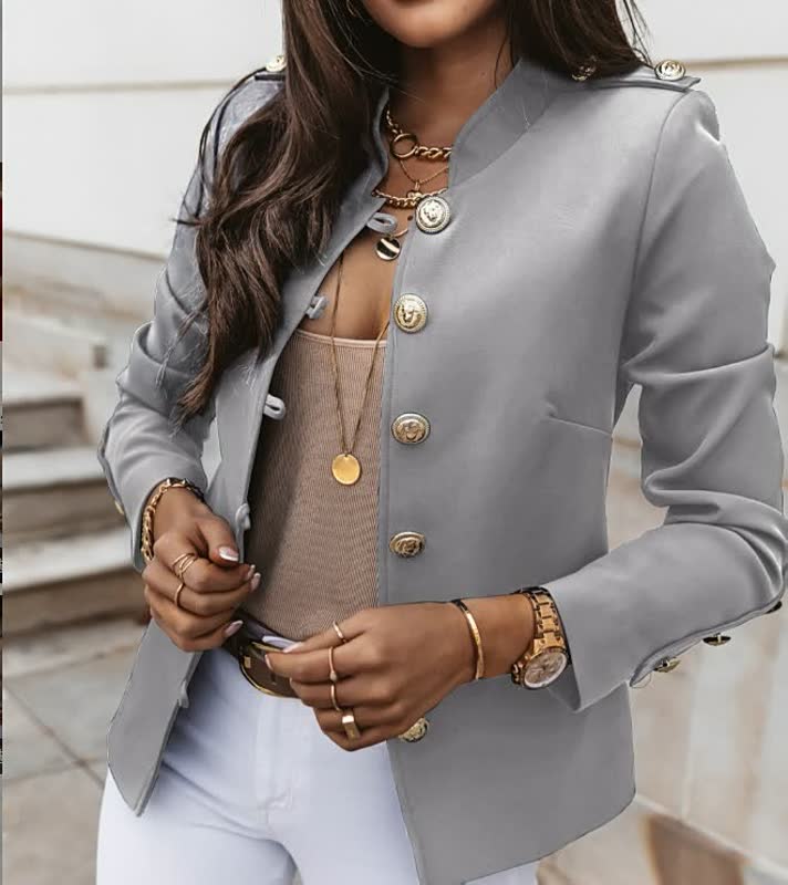 Hoogwaardige dames Street Style blazer, met oog voor detail en een perfecte afwerking.