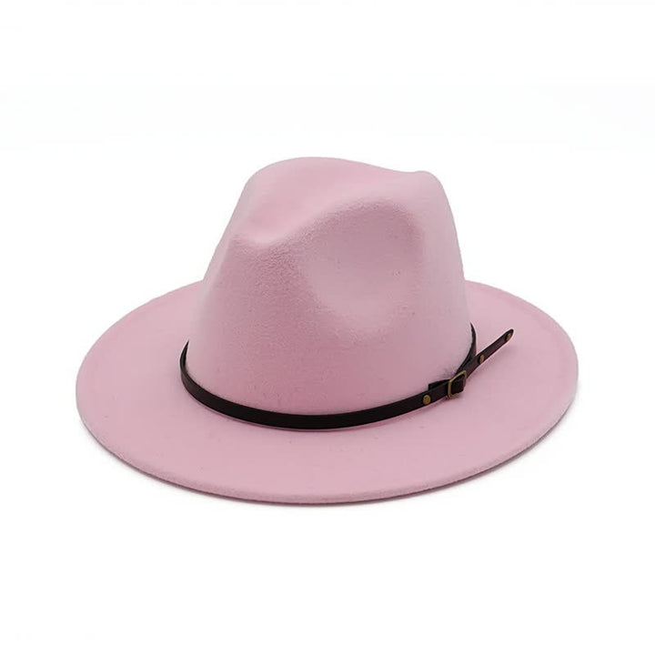 Winterse dames fedora hoed, warm en modieus voor de koudere maanden.