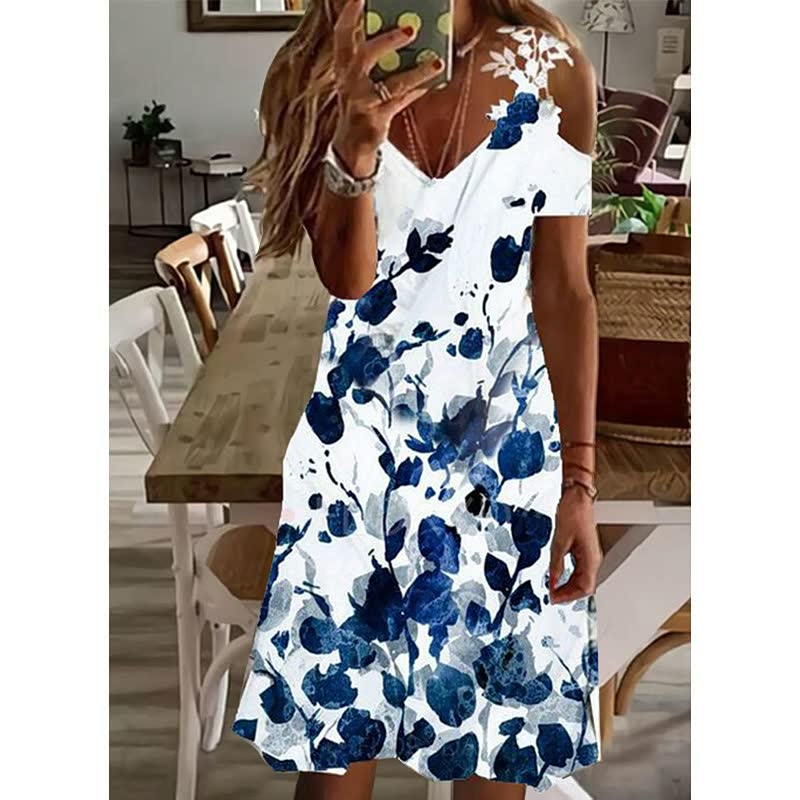 FlowerDress™: elegante zomerjurk met uniek bloemenpatroon voor de moderne vrouw.
