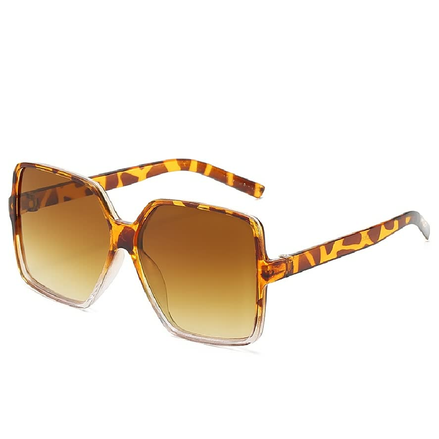 Zij-aanzicht van InStyle™ dames zonnebril, toont elegant oversized montuur en trendy gekleurde glazen.