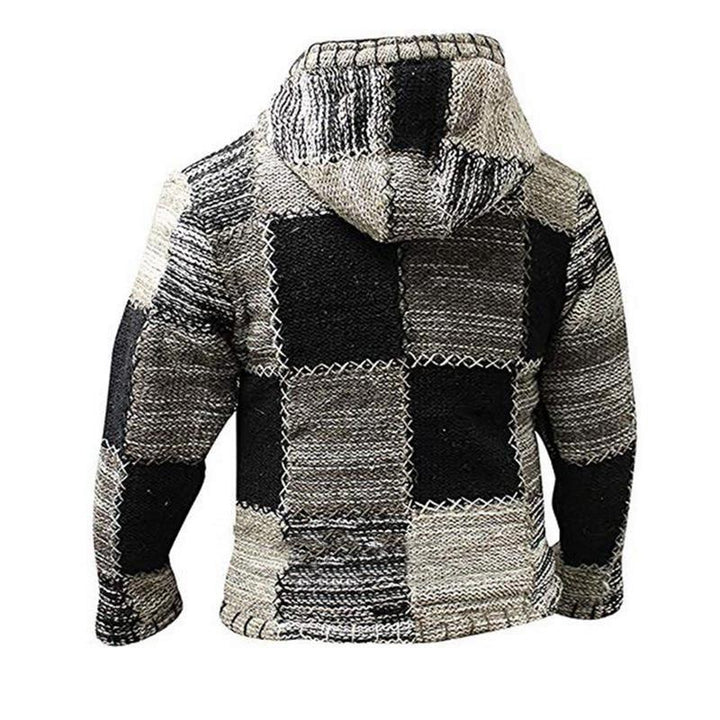 Heren gebreid patchwork vest Luca, stijlvol en veelzijdig. Perfect voor een smart casual lagenlook.