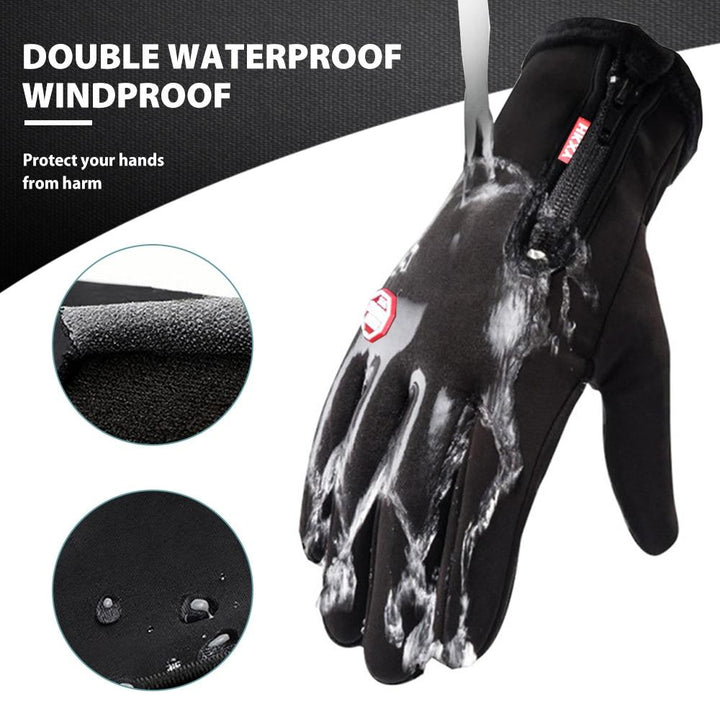 Unisex winterhandschoenen, thermisch en waterdicht, geschikt voor alle buitensportactiviteiten in de kou. Met grip.