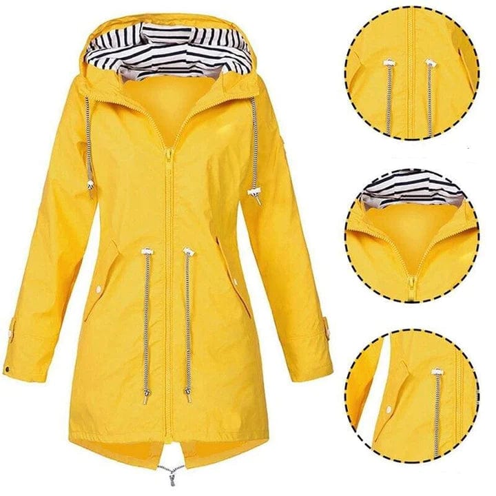Trendy dames regenjas Genzina, perfect als waterdichte parka of windjack voor buitenmode.