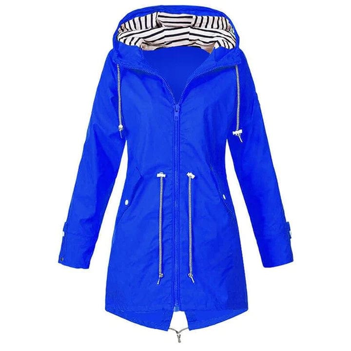 Casual dames regenjas Genzina; een trendy windjack en parka, perfect voor comfort en bescherming.
