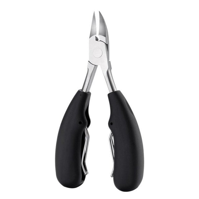 Ergonomische teennagelknipper van roestvrij staal voor dikke nagels. Essentieel voor effectieve voetverzorging en pedicure.