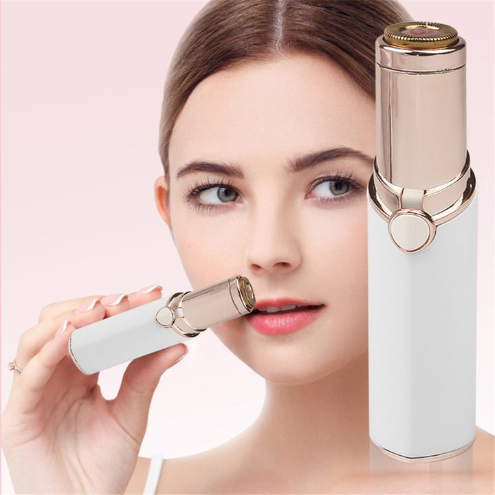 Vrouwen precisietrimmer voor pijnloze ontharing van gezichtshaar, wenkbrauwen en bikinilijn.