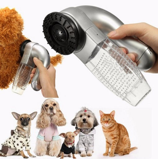Draadloze FurVac haarverwijderaar voor huisdieren in actie, effectief haar verwijderen van katten en honden.